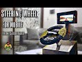 How to make mobile Gaming Steering Wheel | From Cardboard | Jaguar Edition | Zcraftn