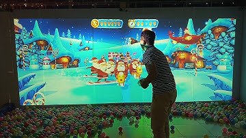 Ball pool AR hitting 3D interactive wall projection smash ball games
