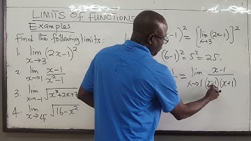 MATH101-LEC31: Limits of Functions - Part 3 - Examples