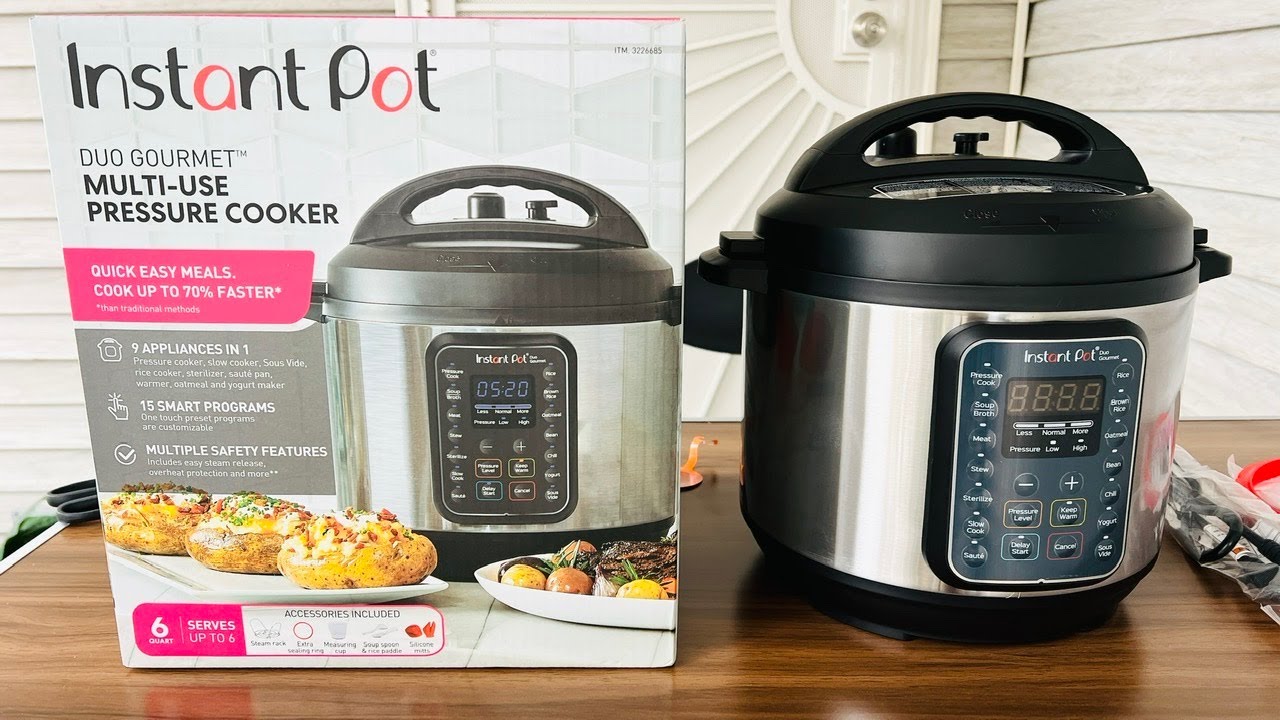 Instant Pot 6qt Duo Gourmet Multi-Use Pressure Cooker 