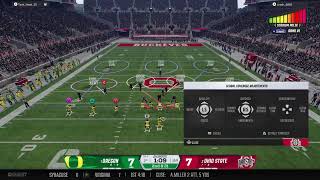 TTTCFB27 league season 1 Week 10 #1 Oregon vs #3 Buckeyes
