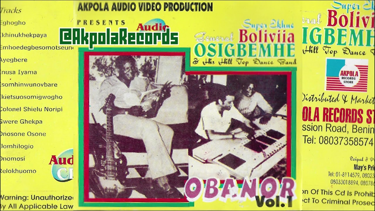 WAZIRI OSHOMAH   OBANOR VOL1 ALBUM   AKPOLA RECORDS