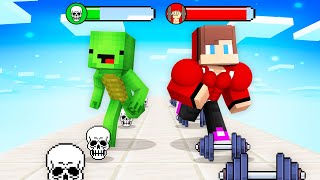 Weak Mikey And Strong Jj Giant Rush - Maizen Minecraft Animation