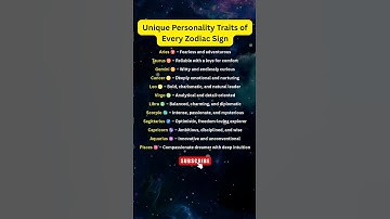 Discover the Unique Personality Traits of Every Zodiac Sign | Zodiac Edition #zodiac #astrology