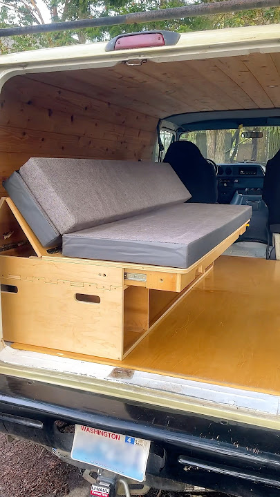 Couch ➡️ Bed - For your camper van! 😮 Meet the Frontier Futon DIY kit from Camp N Car 🙌🏻