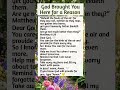 God Brought You Here for a Reason#prayer #trendingshorts #jesus #motivation