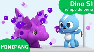 Aprende las colores con MINIPANG | dino S1 | tiempo de baño🧼 | MINIPANG TV 3D Play