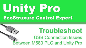 Troubleshoot USB Connection Issues Between M580 PLC and Unity Pro