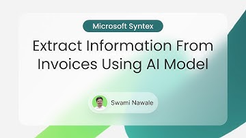 Microsoft Syntex - Structured document processing - Extract information from invoices using AI Model