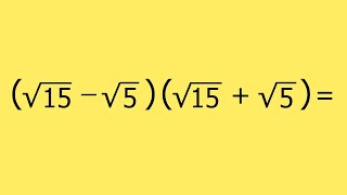 Difference of Squares - Algebra. Example 013.