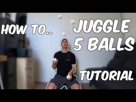How To Juggle 5 ballen Tutorial, Complete Guide