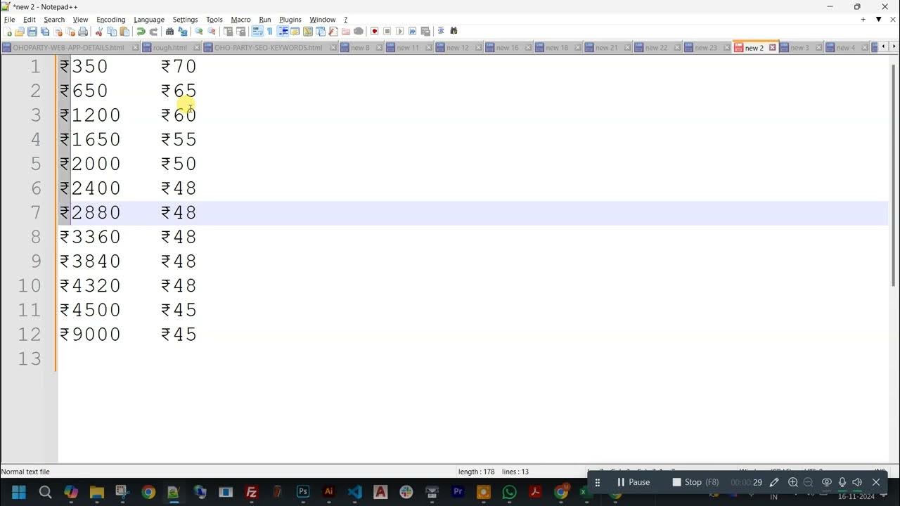 How to Use Vertical Text Selection in Notepad++ | Select Multiple Lines ...