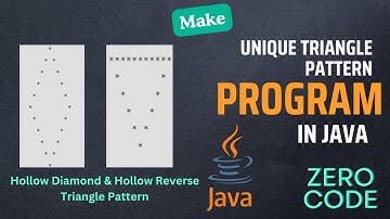 Three types Hollow Patterns | Java Tutorial | Java for Beginners | Zero Code