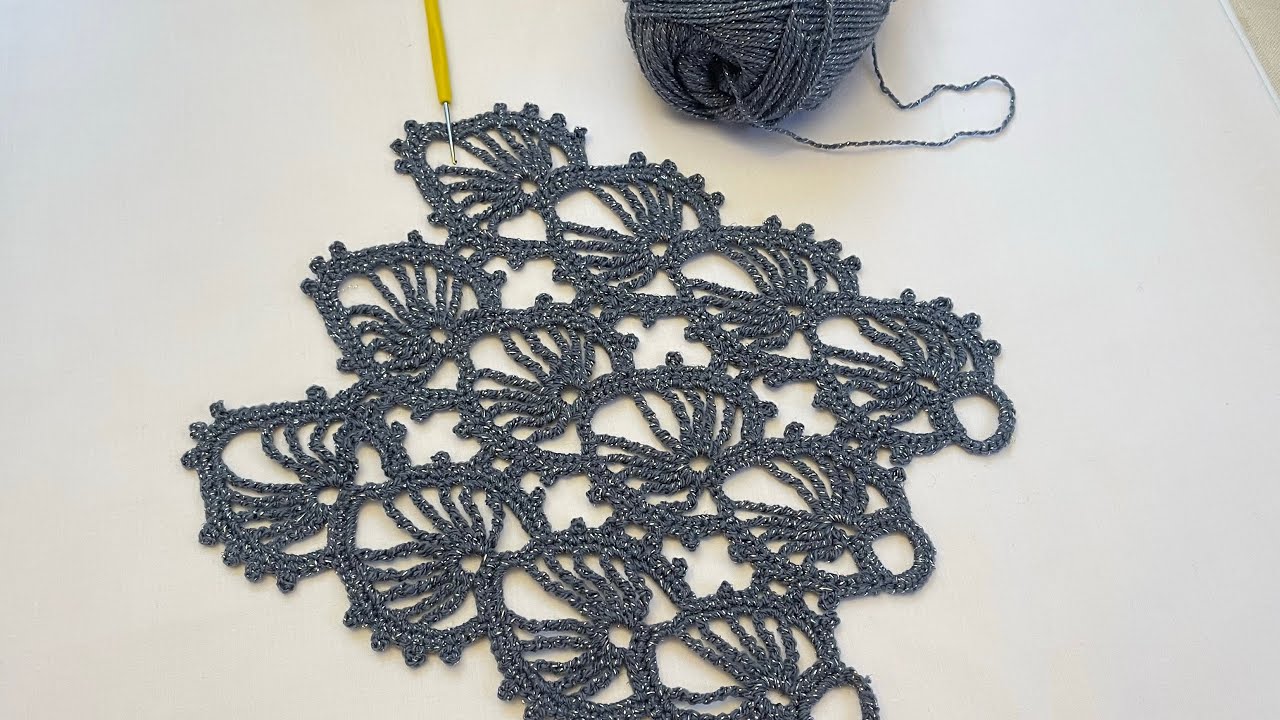 كروشيه غرزة سهلة لعمل ستارة / ستائر / مفرش / غطاء تناسب المبتدئين  How to crochet curtain