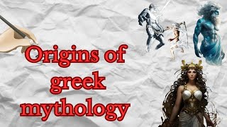 Origins of greek mythology, in a minute