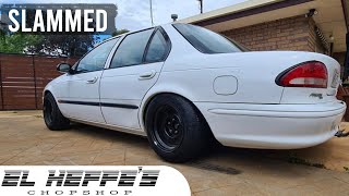 The EF Ford Falcon finale! Lowered on wide wheels!