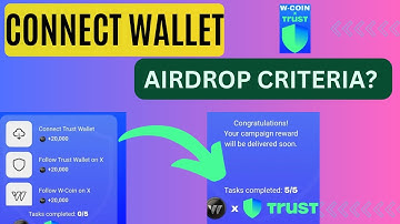 HOW TO CONNECT TRUST WALLET WITH W-COIN? | Airdrop Criteria | Task complete | Ton Blockchain |W-Coin