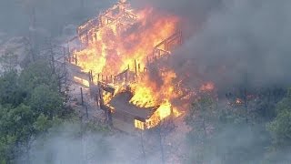 Airtracker7 shows homes burning in the black forest fire