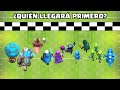 Carrera de cartas  test de velocidad  clash royale