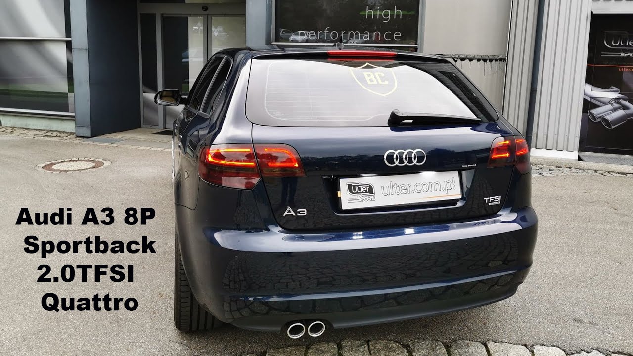 Audi A3 8P Sportback 2.0.TFSI Quattro Ulter-Sport Exhaust 