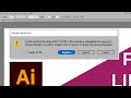 Illustrator files missing or modified error solution