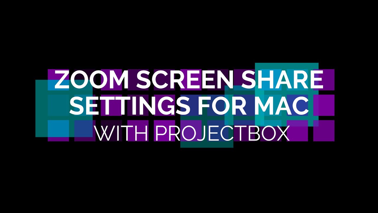 New Zoom screen share settings for Mac