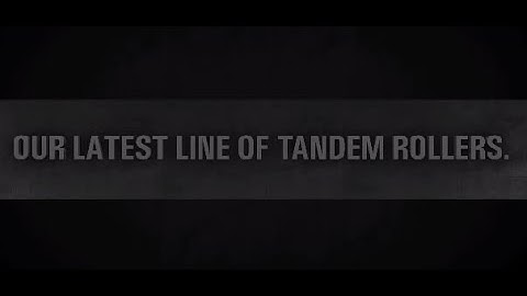 Cat® Tandem Vibratory Rollers | New Product Teaser