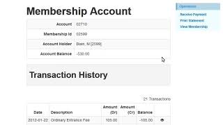 PSSA: How to  view a Member's account