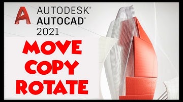 How to use Move, Copy and Rotate in Autocad