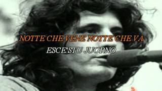 Video thumbnail of "Pino Daniele Notte che se ne va Karaoke"