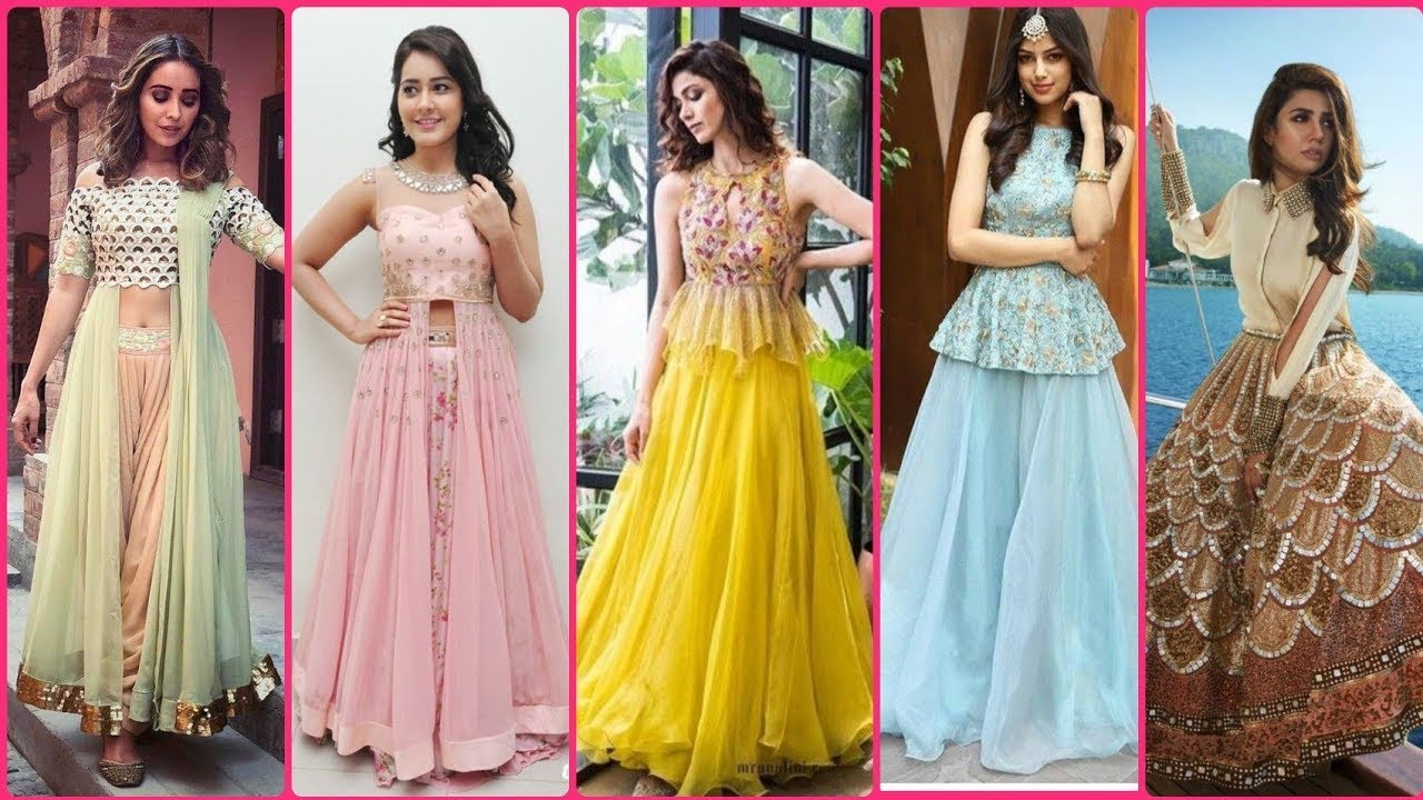 Full Sleeves Georgette Bridal Gown indo western, Occasion : Party Wear,  Wedding Wear, Size : M, XL at Rs 1,399 / Piece in Surat