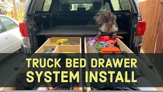 Installation of DIY Truck Bed Camping Setup Drawer System Sleeping Platform Toyota Tundra by OffGrid Exploring 7,954 views 3 years ago 4 minutes, 8 seconds