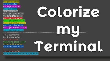 Simple Way to Print Colored Text on A Terminal