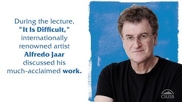 CSUSB’s art and design department presents lecture by internationally renowned artist