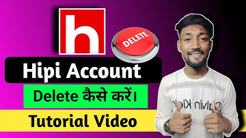 hipi app me account delete kaise kare || hipi app me account delete kaise kare || hipi app