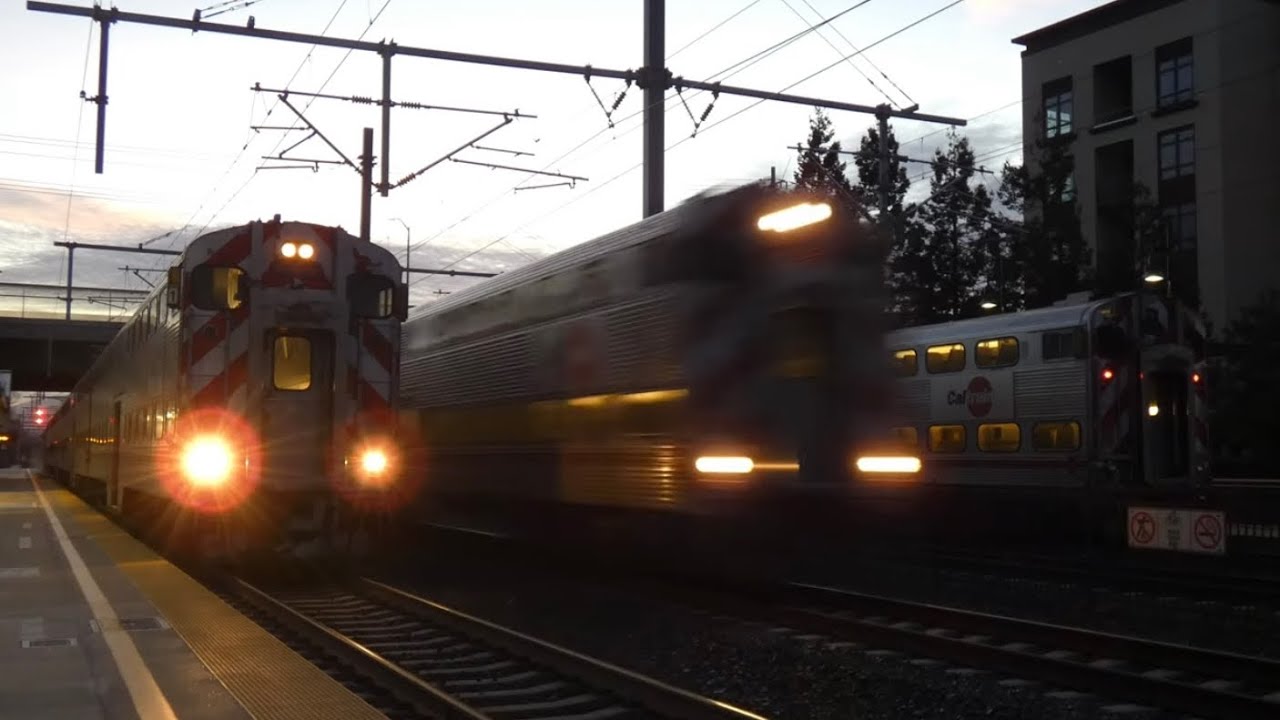 Caltrain Morning Rush at Lawrence