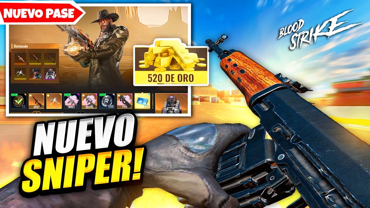 YA SALIO EL NUEVO SNIPER SEMI AUTOMATICO SVD BLOOD STRIKE Y NUEVO PASE ...