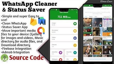 Whatsapp Cleaner and WhatsApp Status Saver App in Android Studio  Two in One