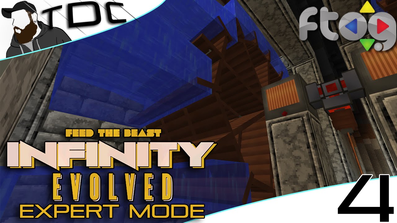 MINECRAFT MODS FTB Infinity Evolved | WATER WHEELS! | Episode 4 (EXPERT ...