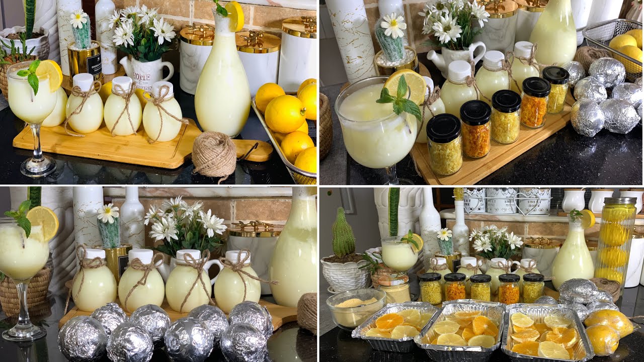 تحضيرات رمضان /شربات بوفاريك/تخزين الليمون بدون مجمد واستغلال القشرة