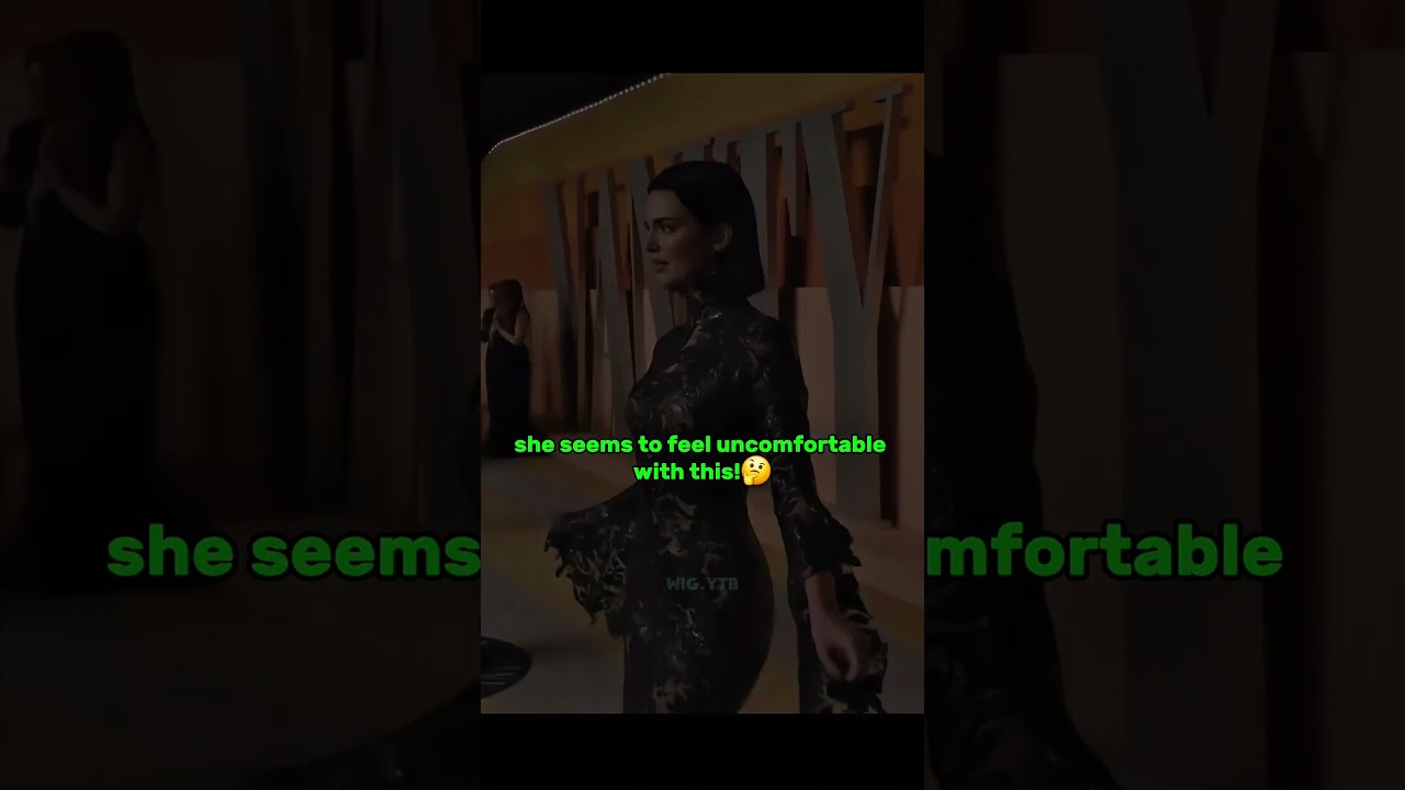 Kendall seemed uncomfortable with the reporter's screaming! 