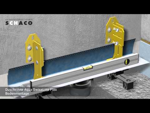 Duschrinne Aqua SwissLine Flex Bodenmontage von SCHACO