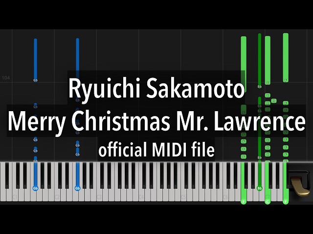 Ryuichi Sakamoto - Merry Christmas Mr. Lawrence (official MIDI