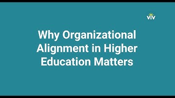 Why Organizational Alignment in Higher Education Matters