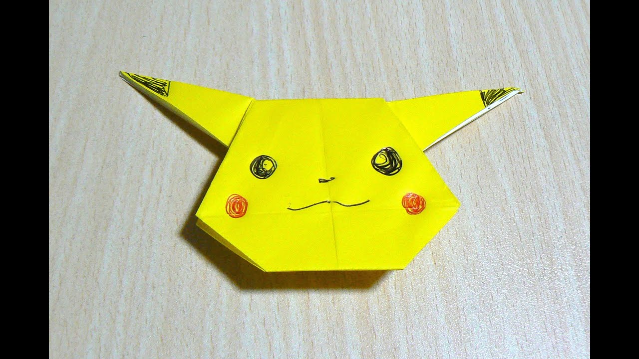 Cómo hacer Pikachu. Origami. El arte de doblar papel. PokemonGO - YouTube