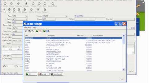 Fitrix ERP Purchasing: Creating Purchase Orders