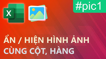 Excel - Ẩn / hiện hình ảnh cùng với hàng, cột trong Excel