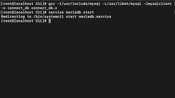 [LL]在CentOS 7上，實現C程式連接資料庫 MariaDB。