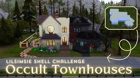 Occult Townhouses 🦇🔮 The Sims 4 Shell Challenge