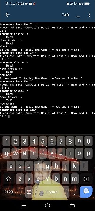 Head Tail Game in Python. - YouTube